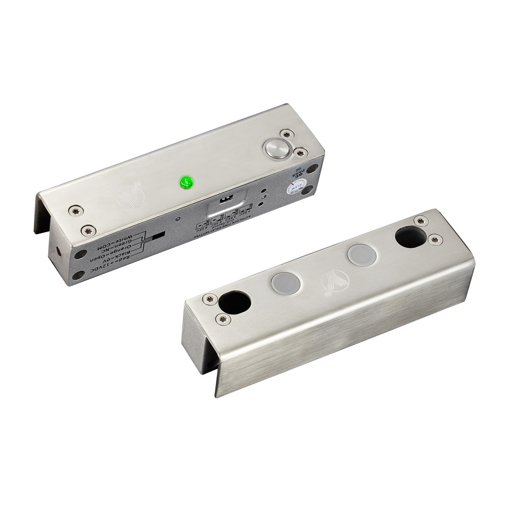 U型上下無(wú)框玻璃門(mén)專用電插鎖